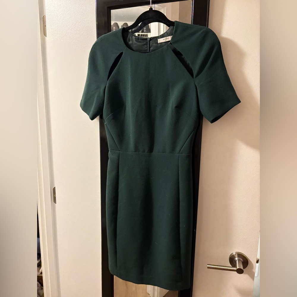 Dark Green Mango Dress